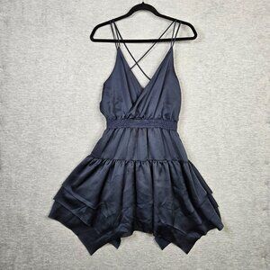 Designers Remix Charlotte ESKILDSEN Women's Navy Blue party dress Size 38